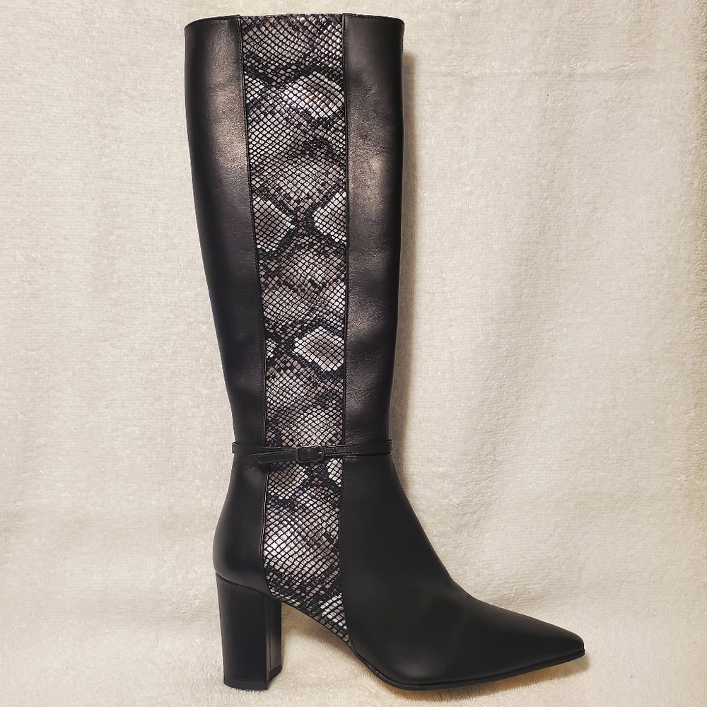 AMALFI RANGONI Istria Tall Boot Black Chantal - Picture 2 of 8